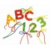Набор цифр и букв Quercetti Montessori ABC+123 Q2808