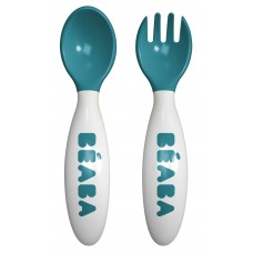 Набор ложка и вилка Beaba Ergonomic Set Blue (913398)