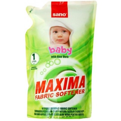 Condiționer pentru rufe Sano Maxima Baby Aloe Vera 1L (990214)