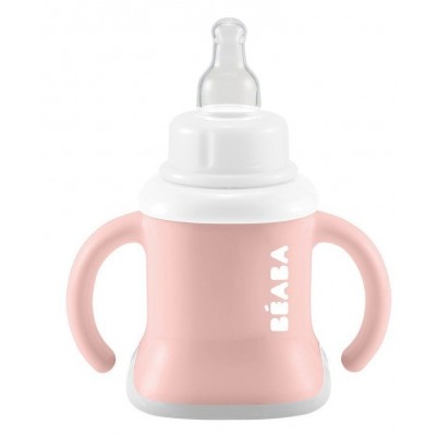 Cana cu pai Beaba 3in1 Evoluclip Pink (913474)