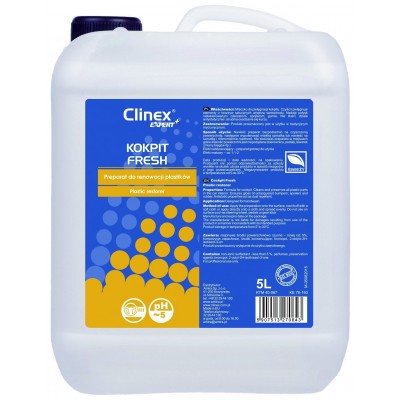 Lustruire pentru plastic Clinex Expert + Bio Cockpit Fresh 5L