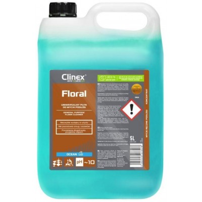 Профессиональное средство для мытья полов Clinex Floral Ocean 5L