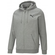 Мужская толстовка Puma ESS Small Logo Fz Hoodie Fl Medium Gray Heather/Cat M