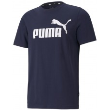 Мужская футболка Puma ESS Logo Tee Peacoat M