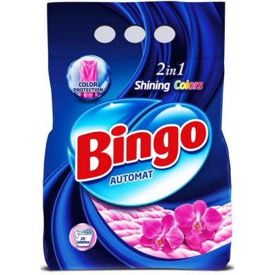 Detergent pudră Bingo Shining Colors 1.35kg