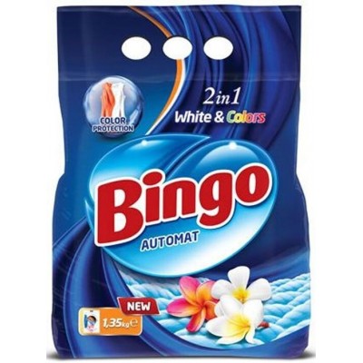 Стиральный порошок Bingo White & Colors 1.35kg