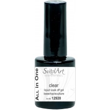 База-топ для гель-лака SvitolArt All in One Base Clear 10ml