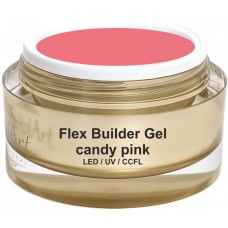 Моделирующий гель для ногтей SvitolArt Flex Builder Gel Candy Pink 15ml