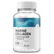 Защита суставов Ostrovit Marine Collagen+Hyaluronic Acid+Vit C 120cap