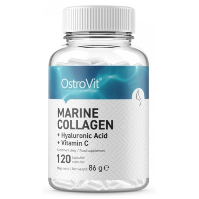 Защита суставов Ostrovit Marine Collagen+Hyaluronic Acid+Vit C 120cap