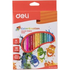 Набор цветных карандашей Deli Color Emotion 18pcs