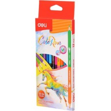 Creioane colorate Deli ColorRun Duo 12pcs