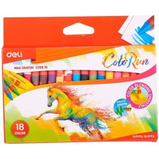 Creioane colorate Deli ColorRun 18pcs