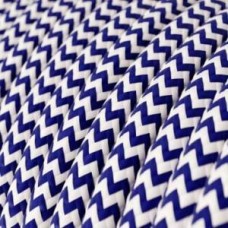 Электрический кабель Vintage Switch Textil Retro 2x0.75mm Whie/Blue (4270) 3m