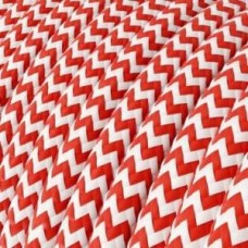 Электрический кабель Vintage Switch Textil Retro 2x0.75mm Whie/Red (4264) 3m