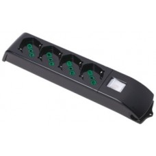 Розетка Fanton 2P+T 16A Black (14211)