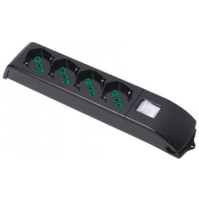 Розетка Fanton 2P+T 16A Black (14211)