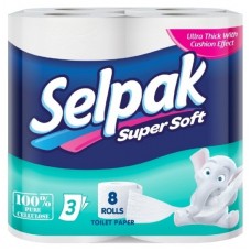 Hârtie igienica Selpak Super Soft 3 straturi 4 role