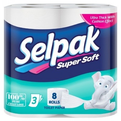 Hârtie igienica Selpak Super Soft 3 straturi 4 role