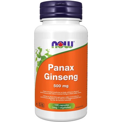 Vitamine NOW Panax Ginseng 500mg 100cap