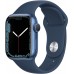 Smartwatch Apple Watch Series 7 41mm Blue Aluminium Case with Abyss Blue Sport Band (MKN13)