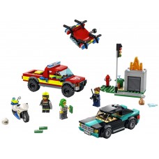 Set de construcție Lego City: Fire Rescue & Police Chase (60319)