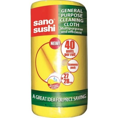 Салфетка для уборки Sano Roll Yellow 40pcs (423567)