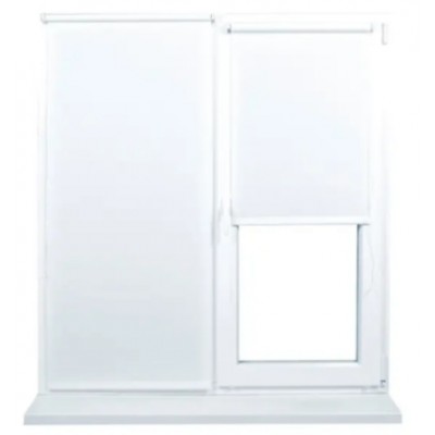 Рулонные шторы Dekora Ribbed White 0.60x1.70m