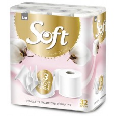 Туалетная бумага Sano Soft Silk (353556) 3 слоя 32 рулона