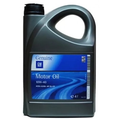 Моторное масло GM Motor Oil 10W-40 4L