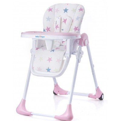 Стульчик для кормления BabyTiger Benji Pink