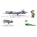 Set de construcție Sluban Model Bricks Su-57 Fighter 2in1 (B0986)