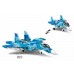 Set de construcție Sluban Model Bricks Su-27 Fighter 2in1 (B0985)