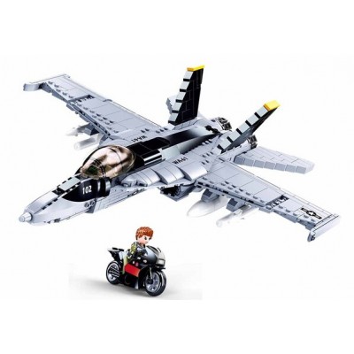 Set de construcție Sluban Bricks F/A-18E Super Bumblebee (B0928)