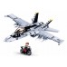 Set de construcție Sluban Bricks F/A-18E Super Bumblebee (B0928)