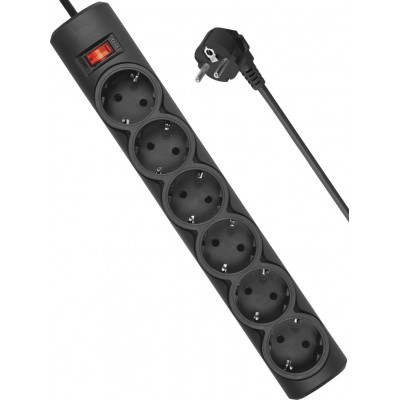 Сетевой фильтр Defender DFS 155 Black