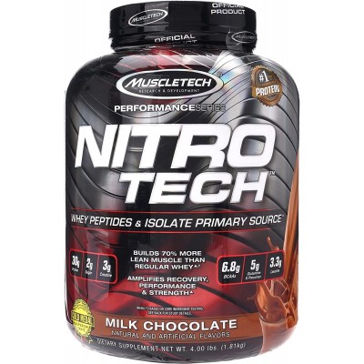 Протеин Muscletech Nitrotech Performance Series Milk Chocolate 1.8kg