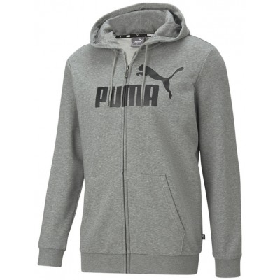 Мужская толстовка Puma ESS Big Logo Fz Hoodie Tr Medium Gray Heather XS