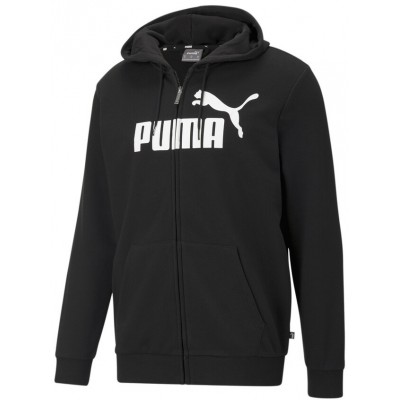 Hanorac pentru bărbați Puma ESS Big Logo Fz Hoodie Tr Puma Black S