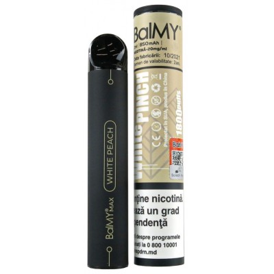Țigară electronică BalMY 1800 White Peach