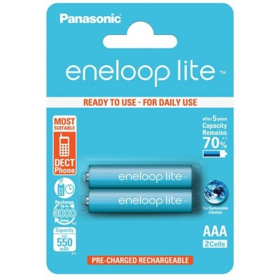 Батарейка Panasonic Eneloop Lite AAA 2pcs (BK-4LCCE/2)