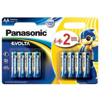 Батарейка Panasonic Evolta AA 8pcs (LR6EGE/8B2F)