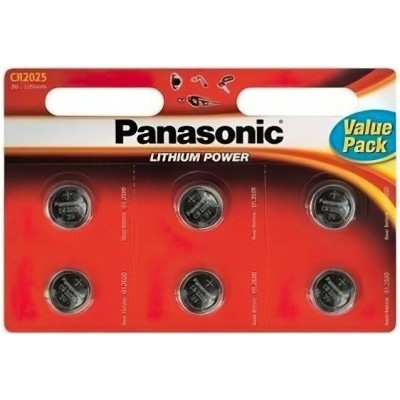 Baterie Panasonic CR2025 6pcs (CR2025EL/6B)