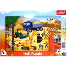 Puzzle Trefl 15 At the Construction Site (31354)