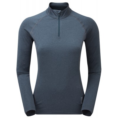 Bluză termică pentru dame Montane Dart Thermo Zip Neck Astro Blue 38