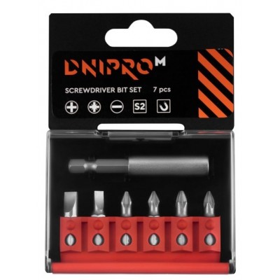 Набор головок/бит Dnipro-M Screwdriver S2 7pcs