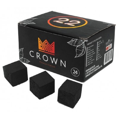 Уголь Crown 0.25kg 24pcs 22mm