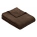 Pătura IBENA Plain Fleece Olbia Dark Brown 150x200cm