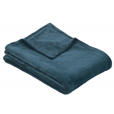 Pătura IBENA Plain Fleece Olbia Petrol 150x200cm