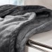 Pătura IBENA Plain Fleece Olbia Dark Grey 150x200cm